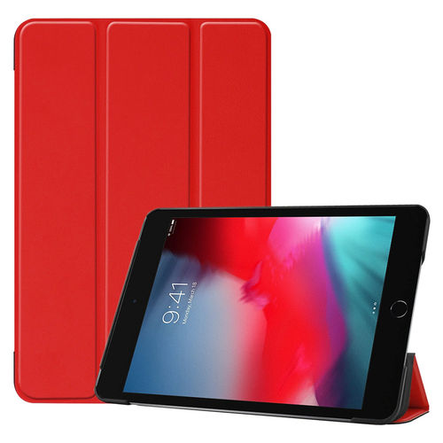 Trifold Sleep/Wake Smart Case for Apple iPad Mini (4th / 5th Gen) - Red